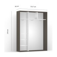 DRESSING LEX 171-218-45 C GRI/CZP/O